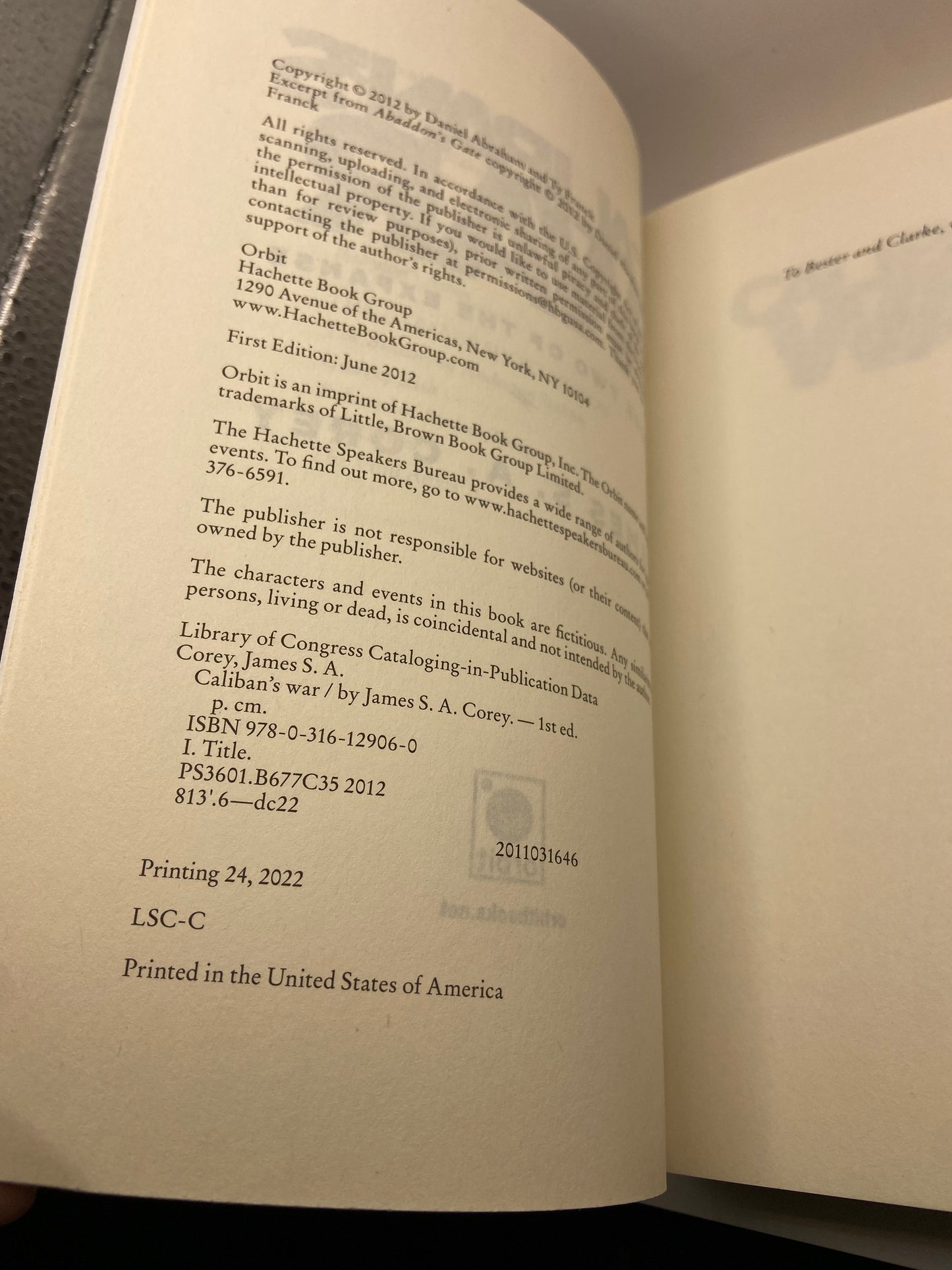 Caliban’s War- Book 2